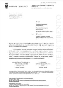 Distanziometro: il comune di Trento sospende il controllo e la vigilanza